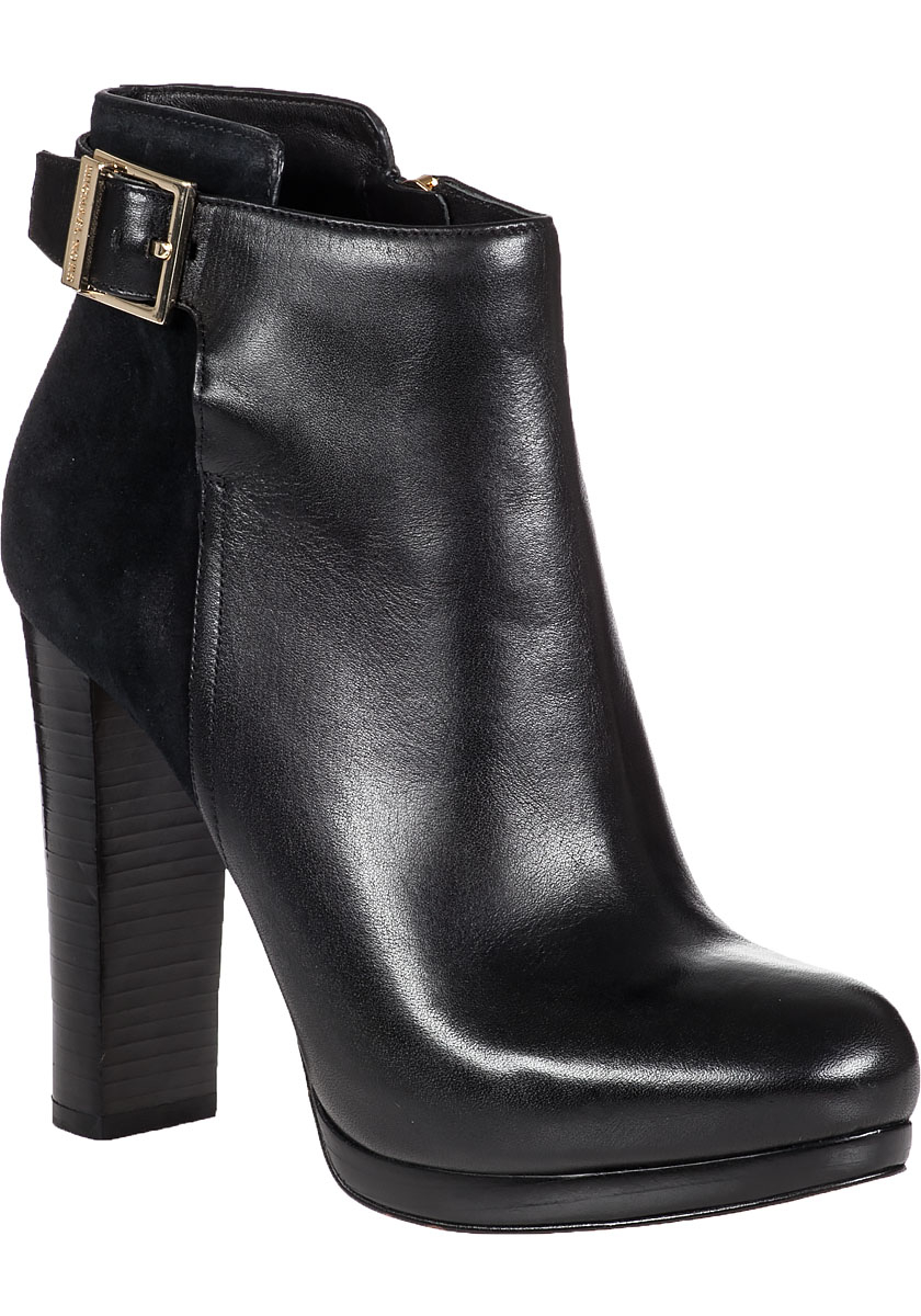 Lyst - Michael Michael Kors Cidney Ankle Boot Black Leather in Black