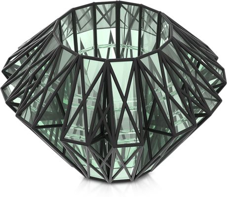 Vojd Studios | Green Translucent Glass Cage Statement Cuff | Lyst