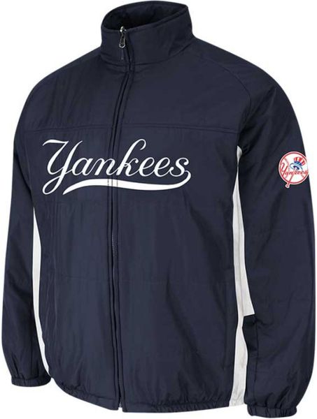 Majestic Men'S New York Yankees Double Climate On-Field Full-Zip Jacket ...