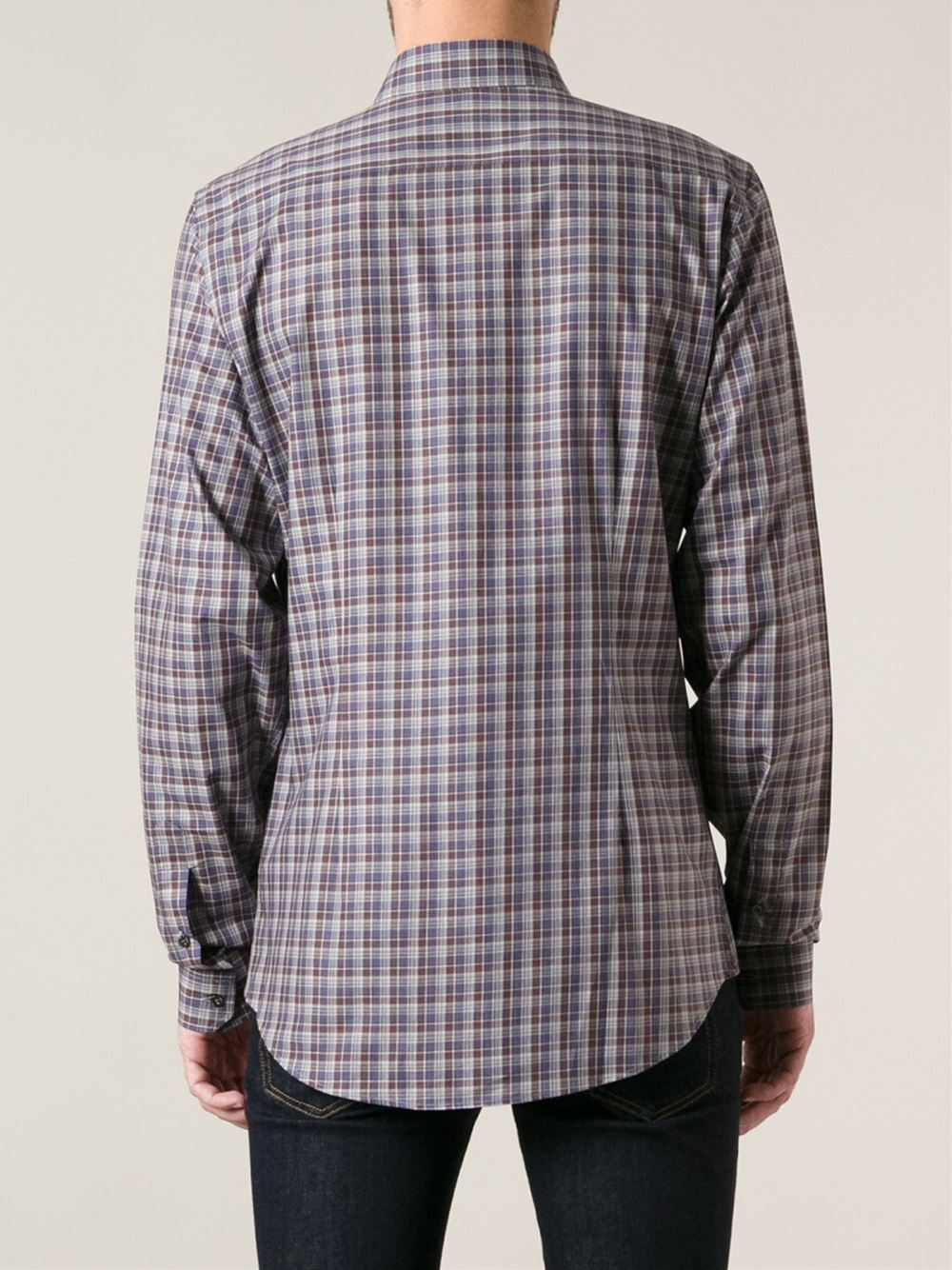 gucci checked shirt