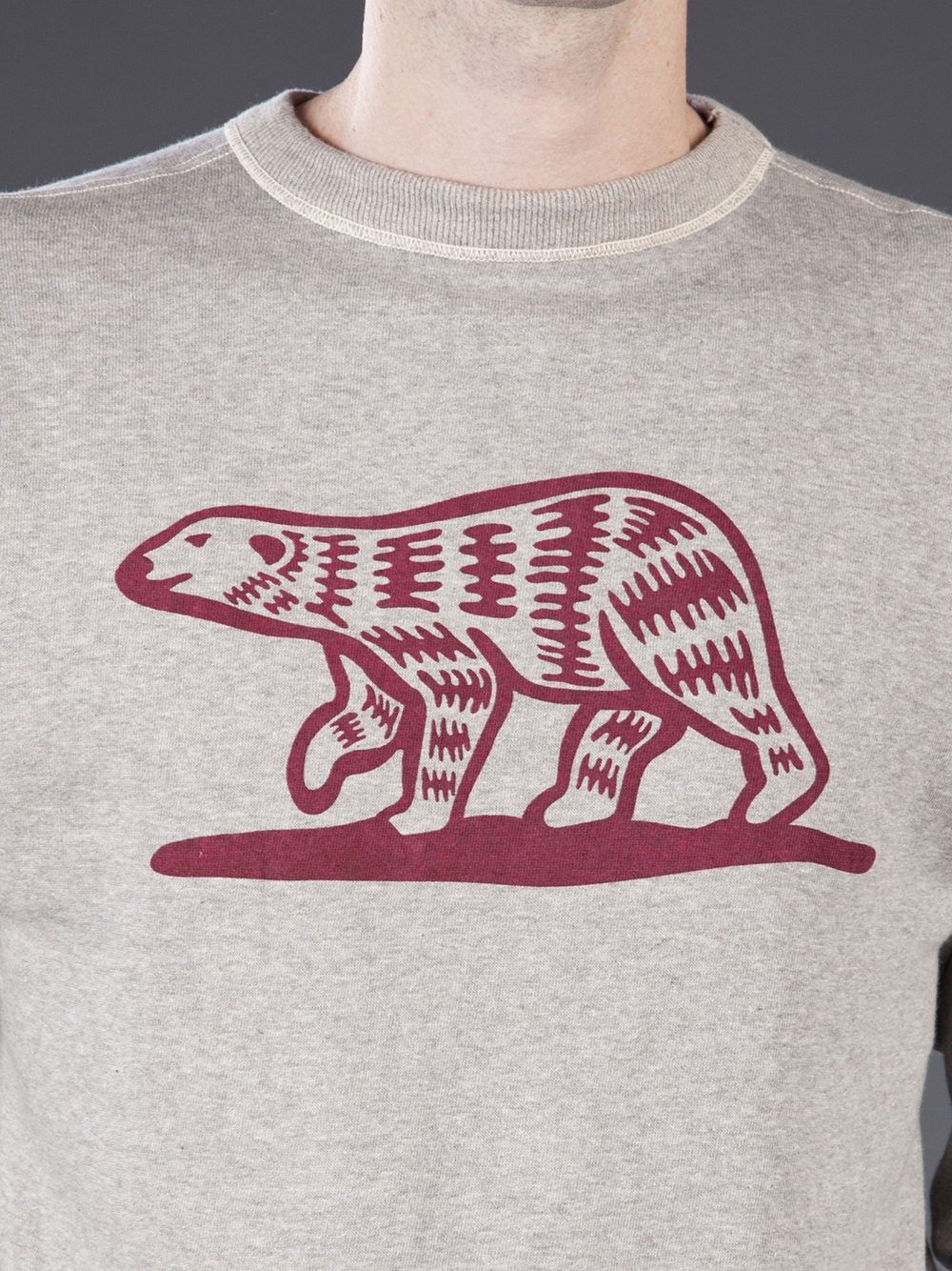 Lyst Human Made Polar Bear Sweater in Gray for Men