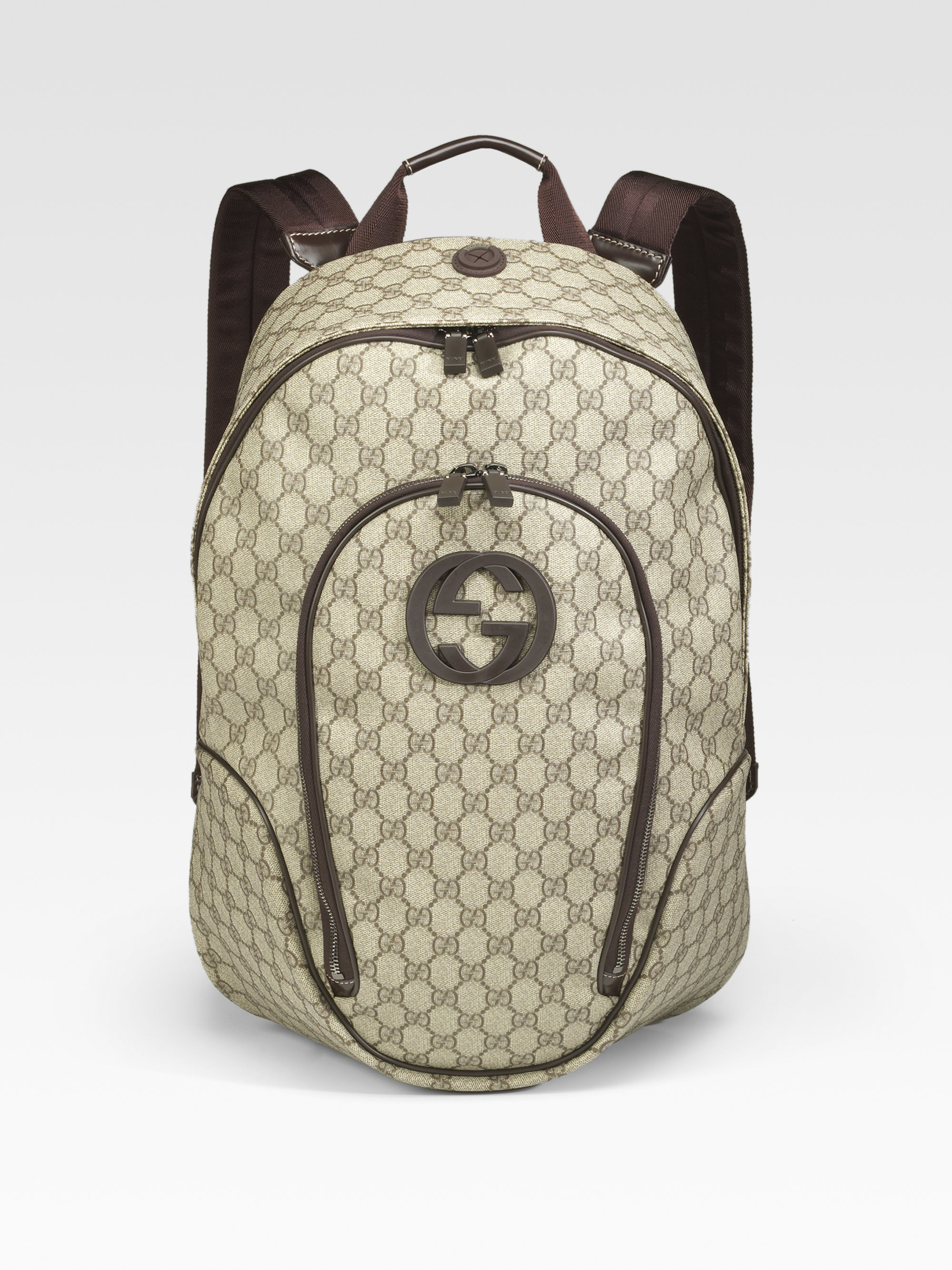 Lyst - Gucci Gg Plus Backpack in Natural for Men