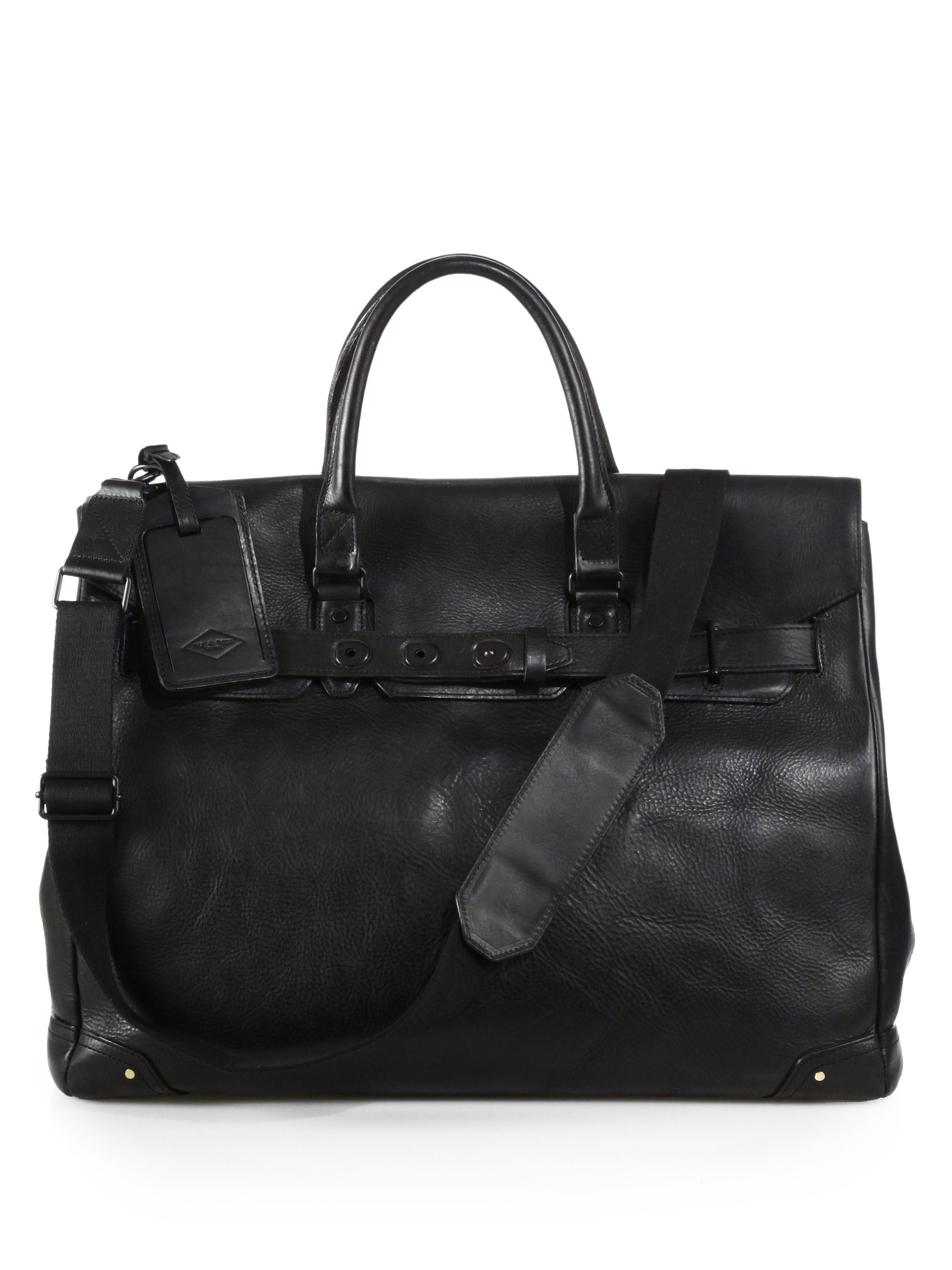 Lyst - Rag & bone Leather Dylan Bag in Black for Men