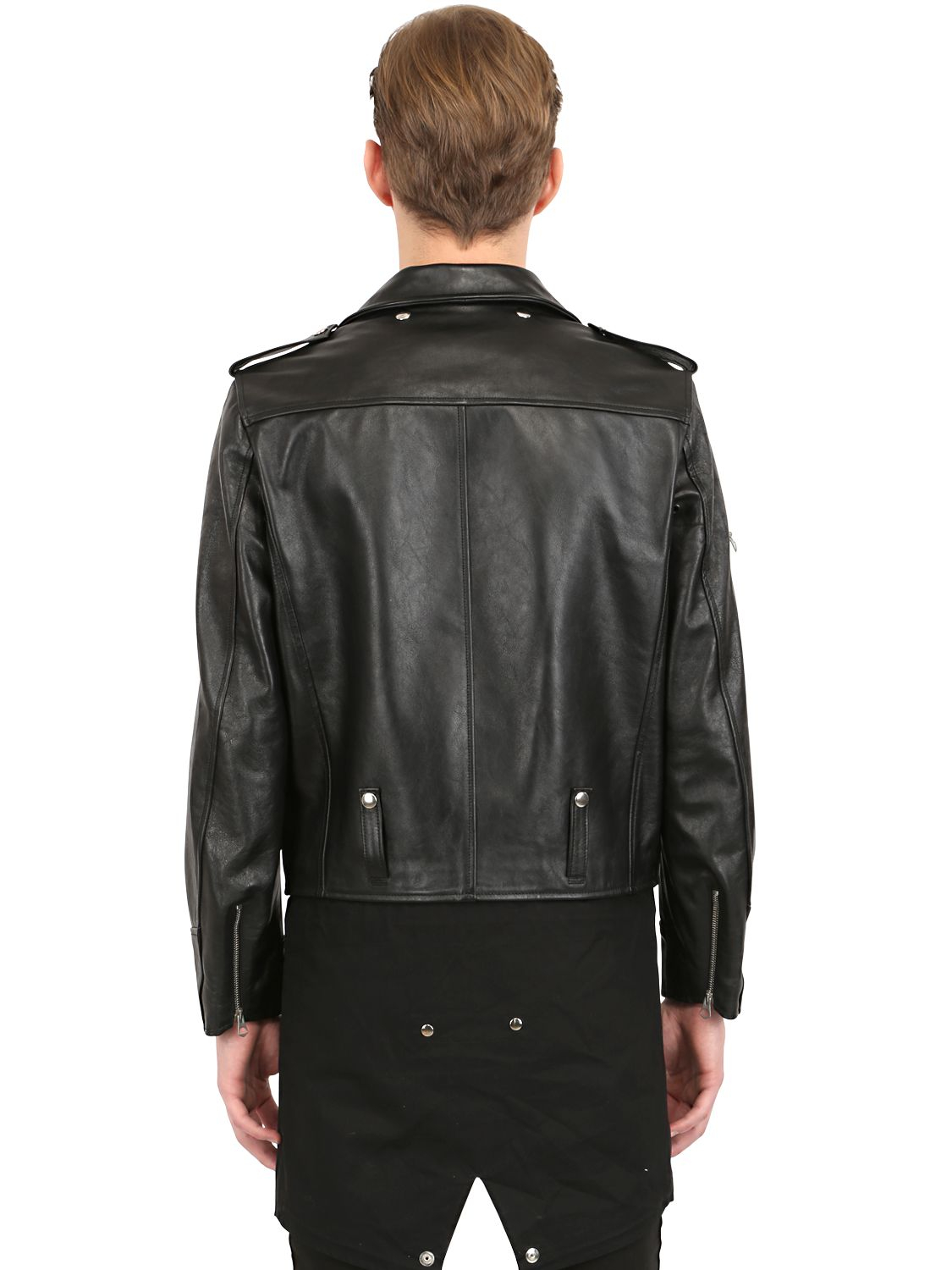 Golden Goose Deluxe Brand Leather Moto Jacket in Black for ...