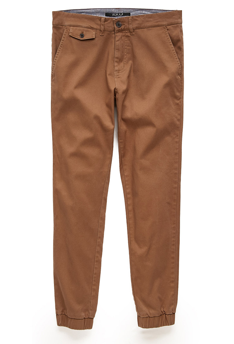 blue khaki joggers