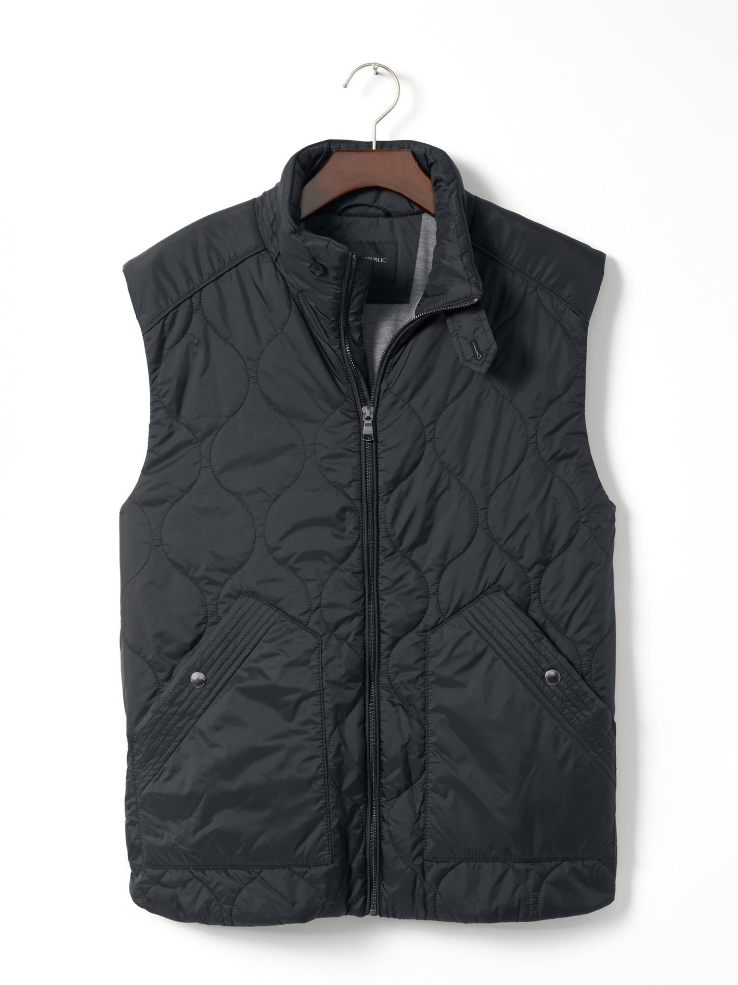 Black Nylon Vest 53