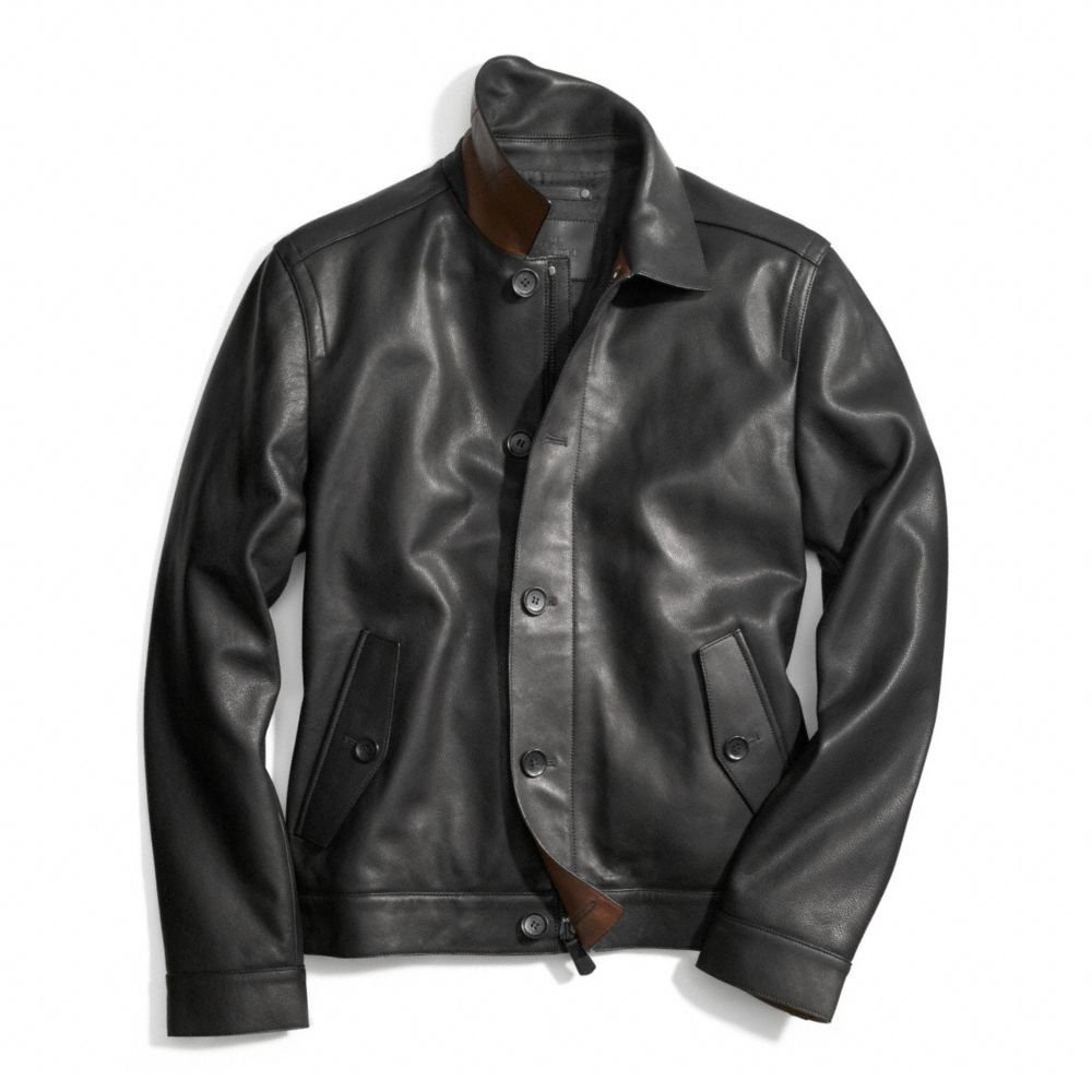 Lyst - Coach Leather Eisenhower Jacket in Black for Men