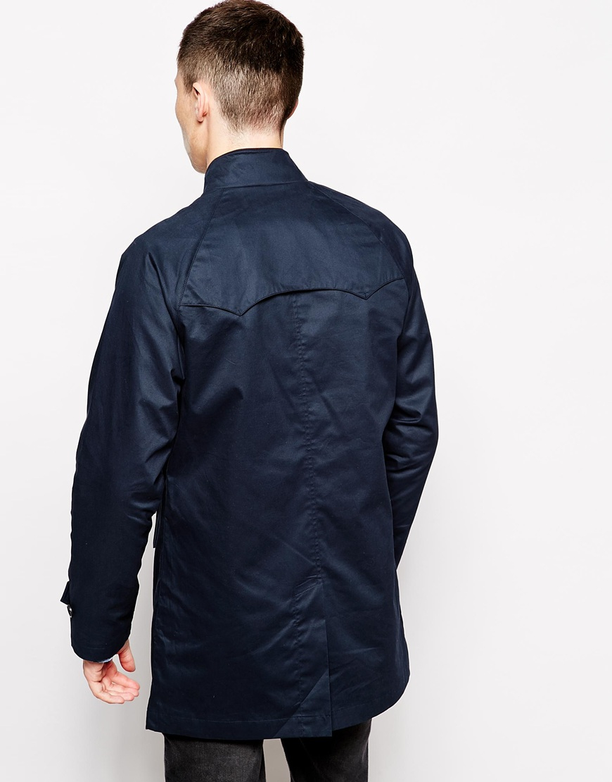 Lyst - Ben Sherman Harrington Mac Jacket in Blue for Men