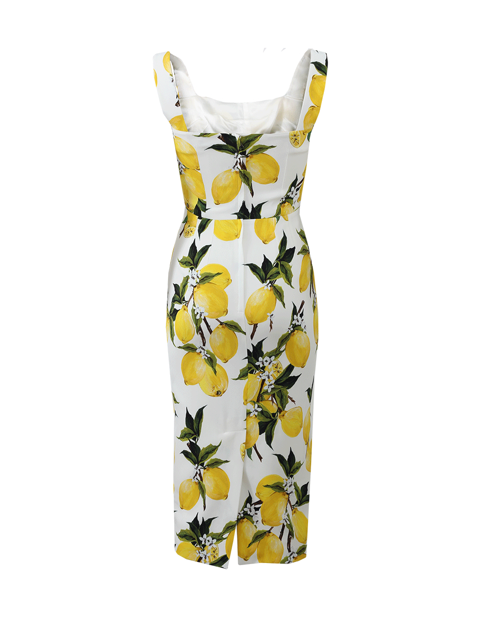 Lyst - Dolce & Gabbana Lemon Print Dress in Yellow