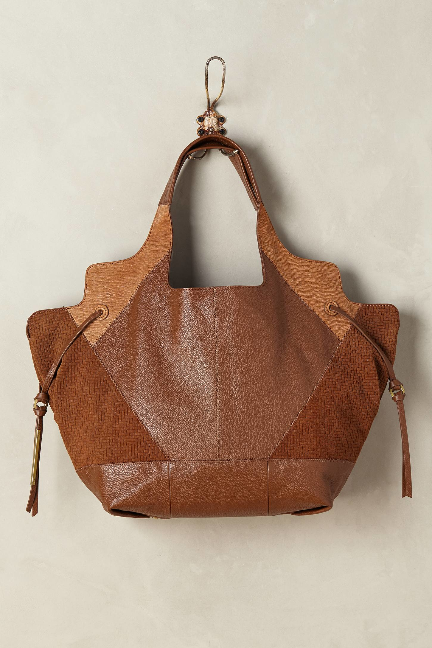 Lyst Ella Moss Melo Patchwork Tote In Brown Gallery