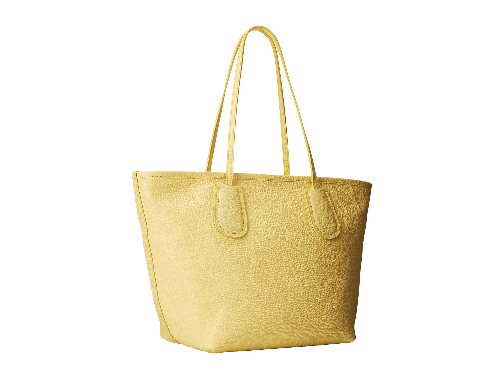 Coach Crossgrain Leather Taxi Zip Tote in Yellow (Li/Pale Yellow) | Lyst