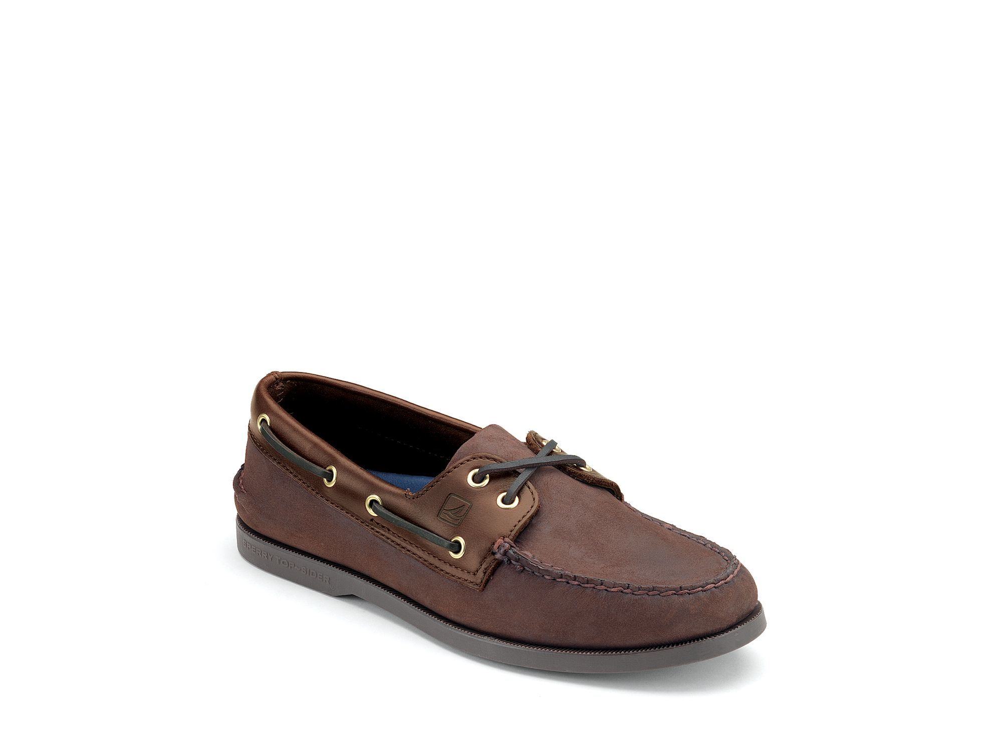 Sperry Top Sider Mens Authentic Original Two Eye Boat Shoes In Brown For Men Lyst 8209