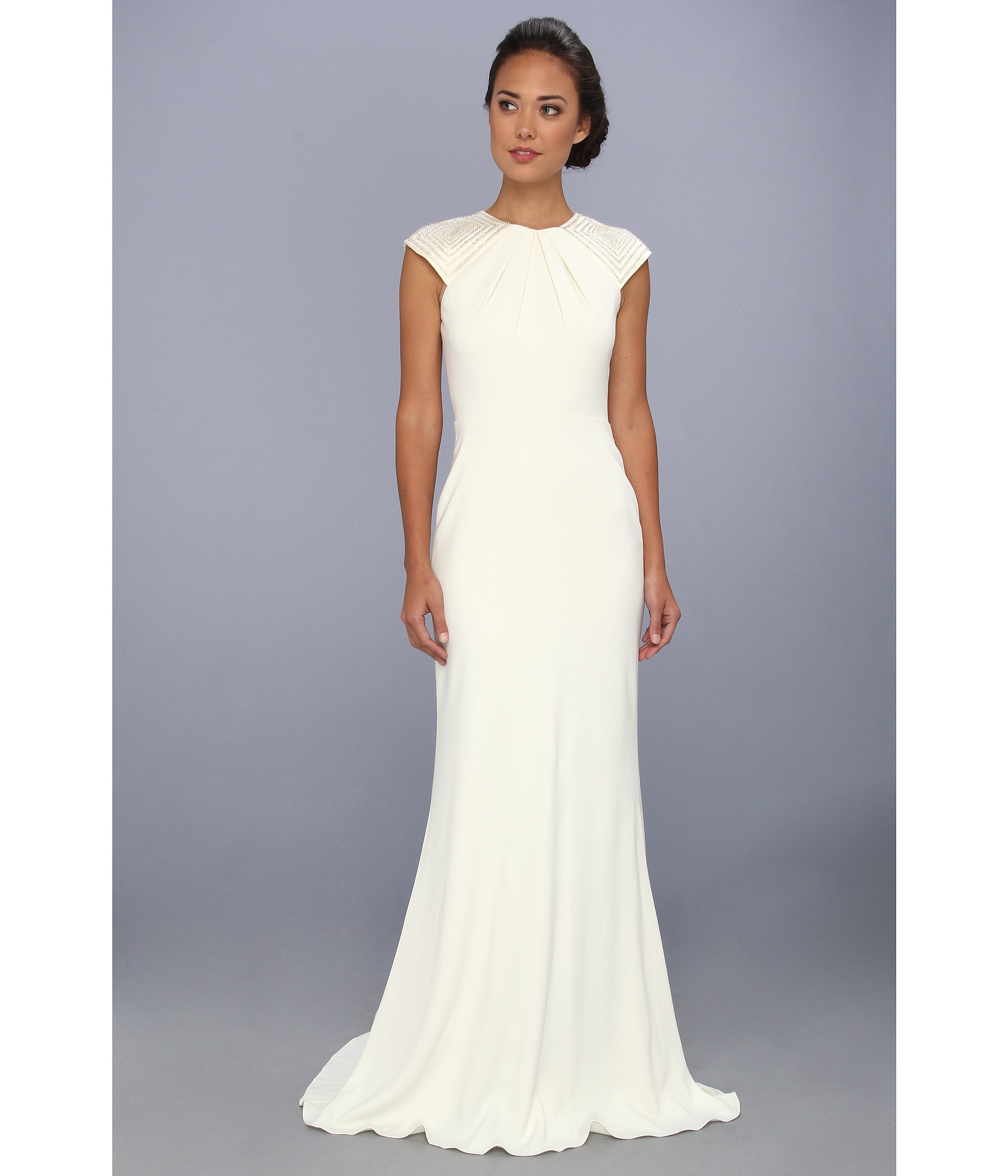 Beaded Cap Sleeve Dress