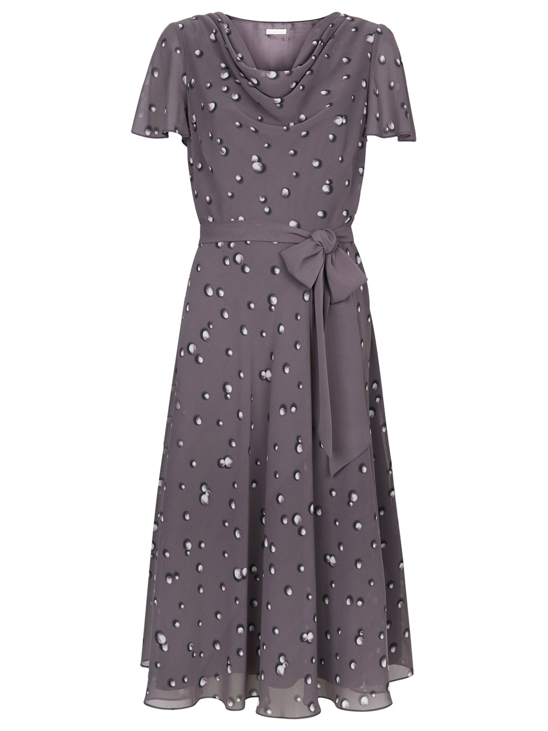 Jacques vert Pearl Spot Dress in Purple (Dark Purple) | Lyst