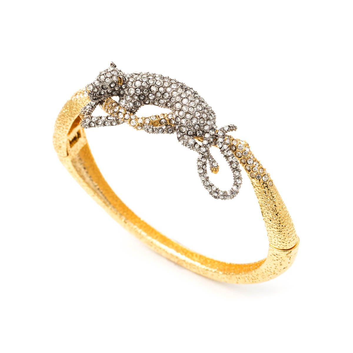 Lyst Alexis Bittar Encrusted Crystal Panther Bracelet In Metallic Gallery