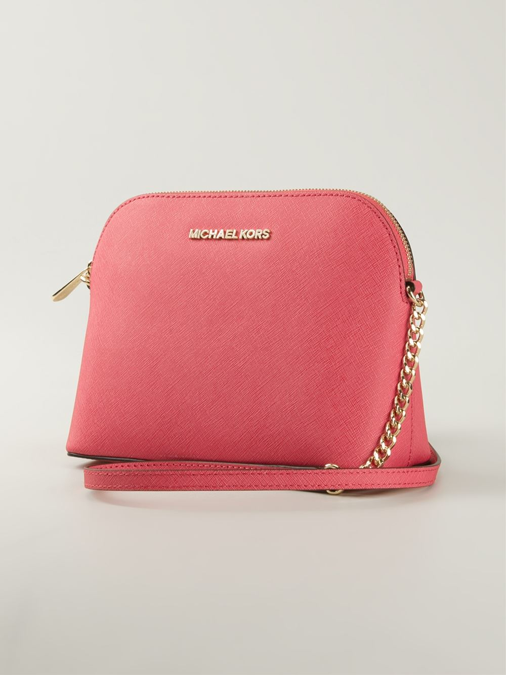 Lyst - Michael Michael Kors Cindy Leather Cross-Body Bag in Pink
