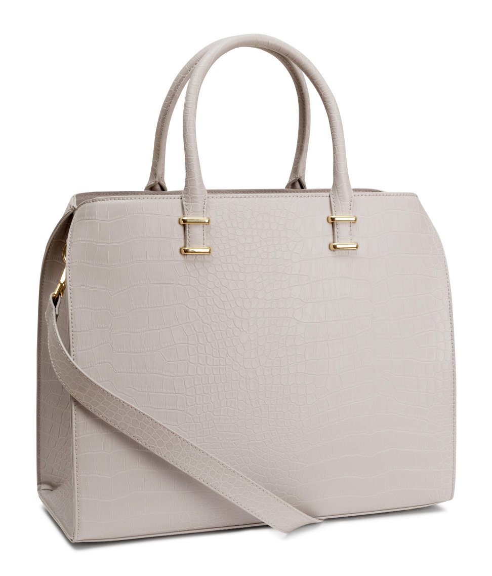 Lyst H M Handbag In Gray Gallery