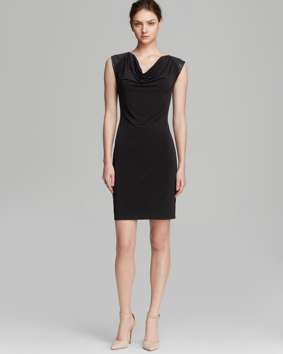 calvin klein cowl neck dress