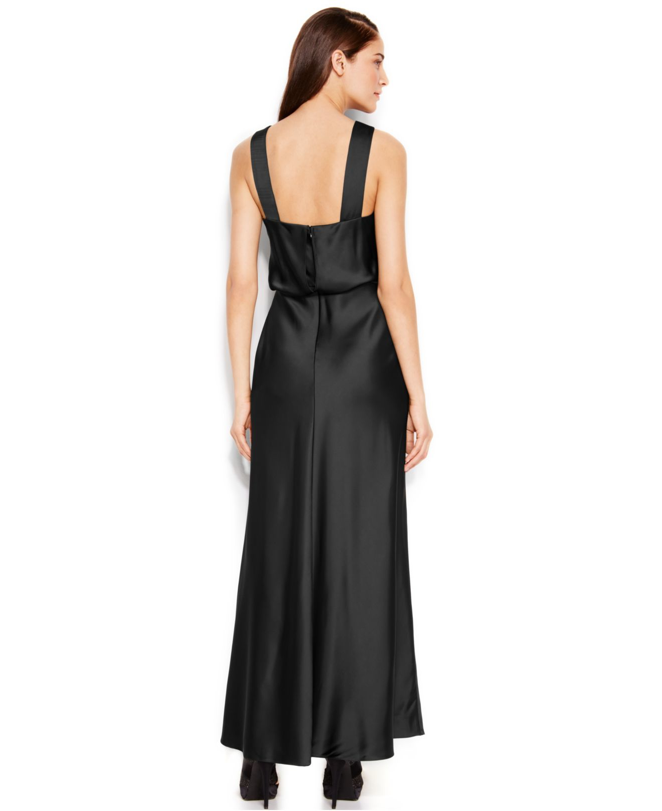 black calvin klein gown