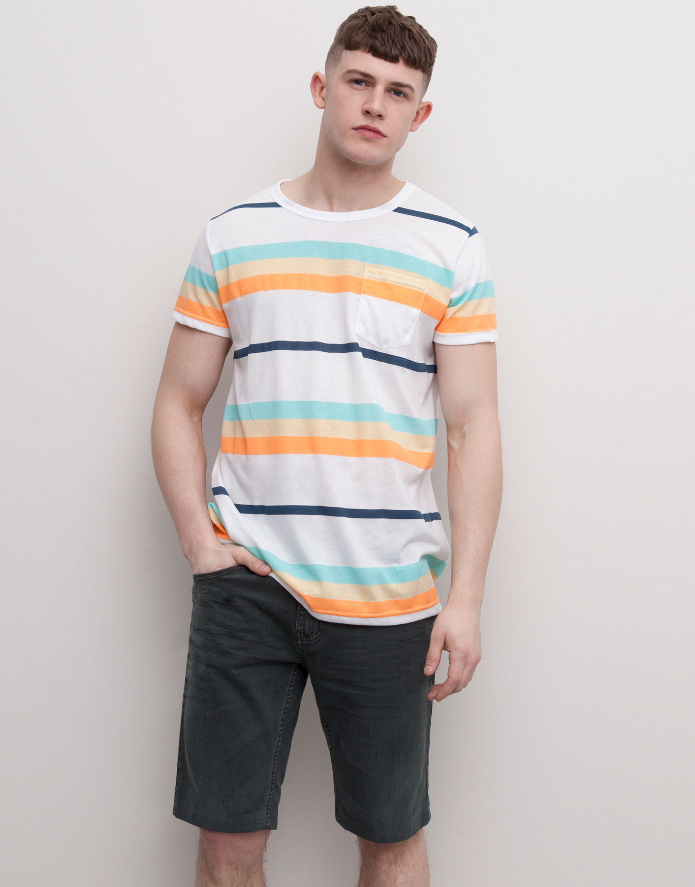 Wholesale prices pull and bear striped t shirt cathy