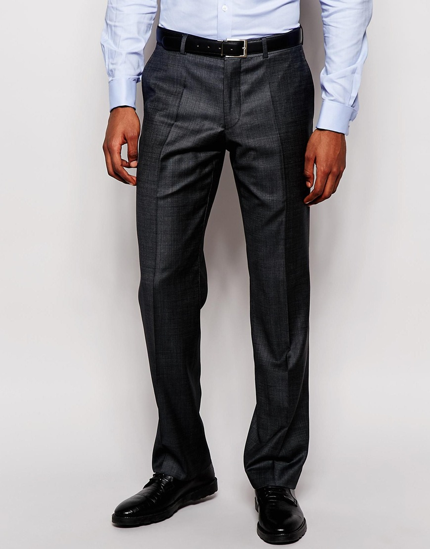 Dkny Classic Fit Suit Trousers - Tailor To Fit Hem in Gray for Men | Lyst