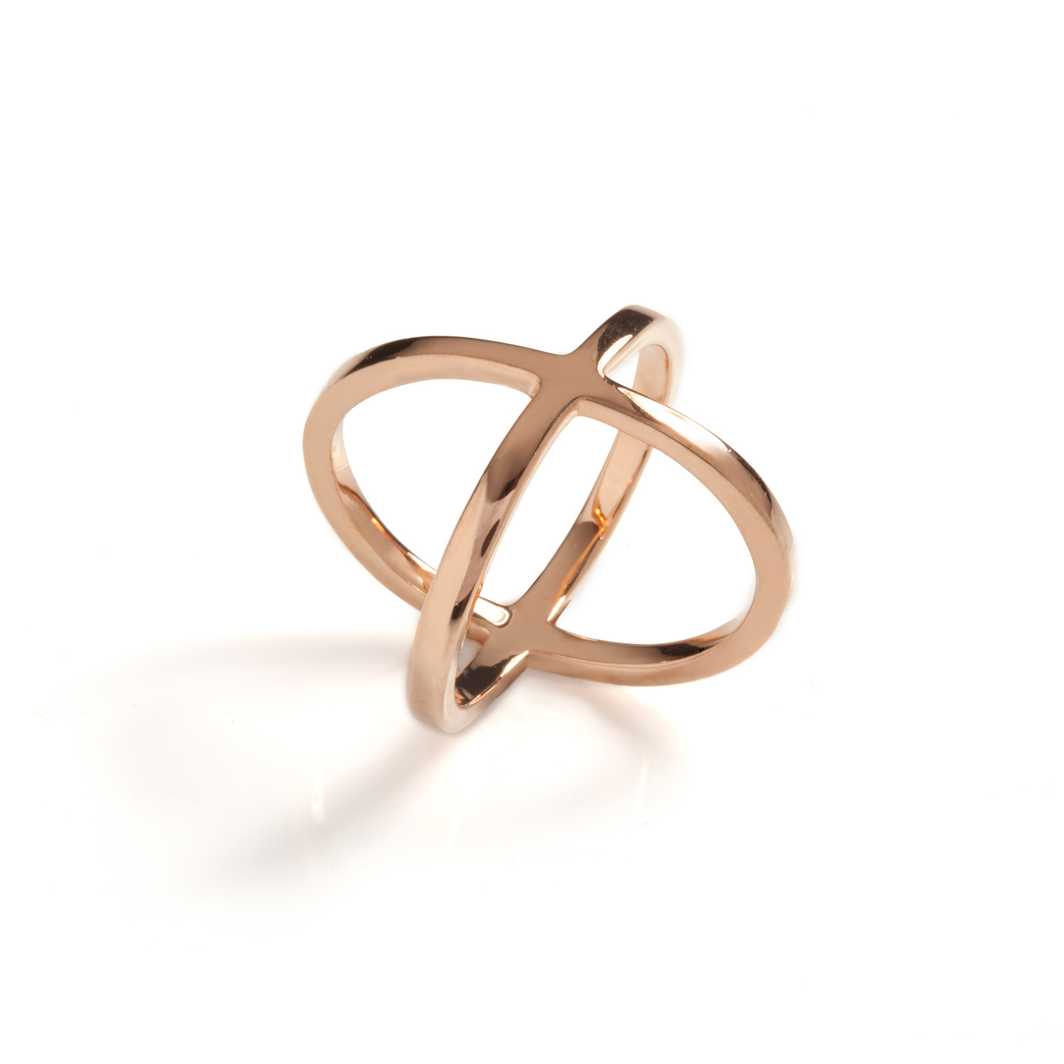 Cf concept Aura Midi Ring Rose Gold in Gold | Lyst