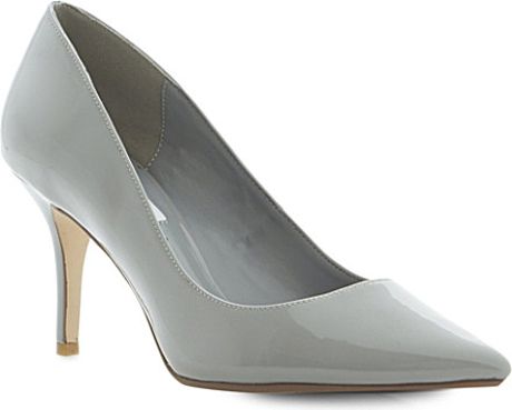 Dune Alina Mid-Heel Court Shoes - For Women in Gray (Grey-patent ...