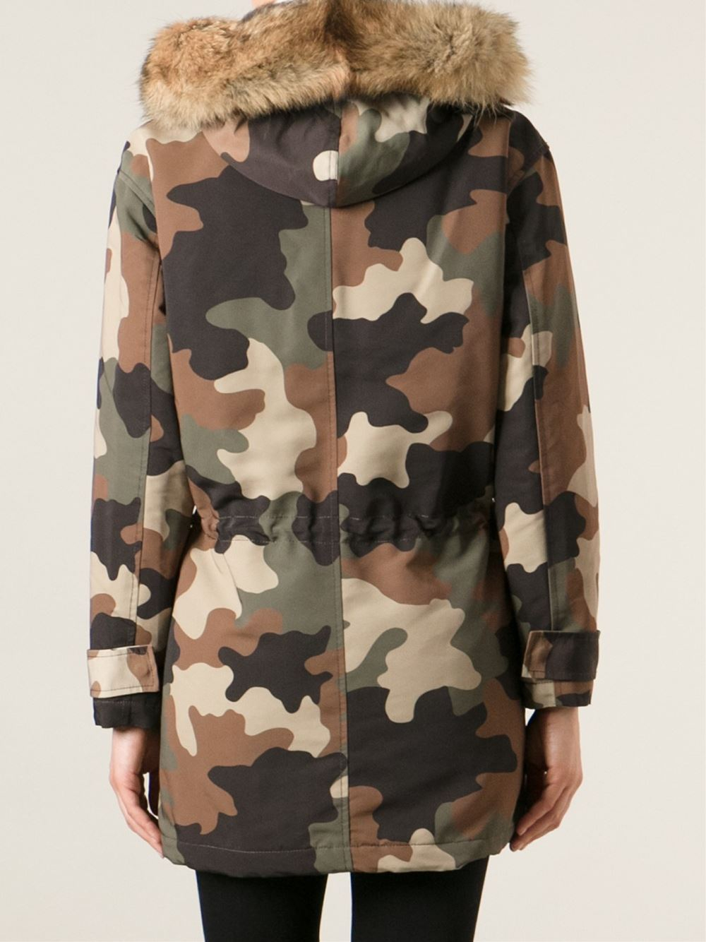 MICHAEL Michael Kors Camouflage Coat in Green Lyst