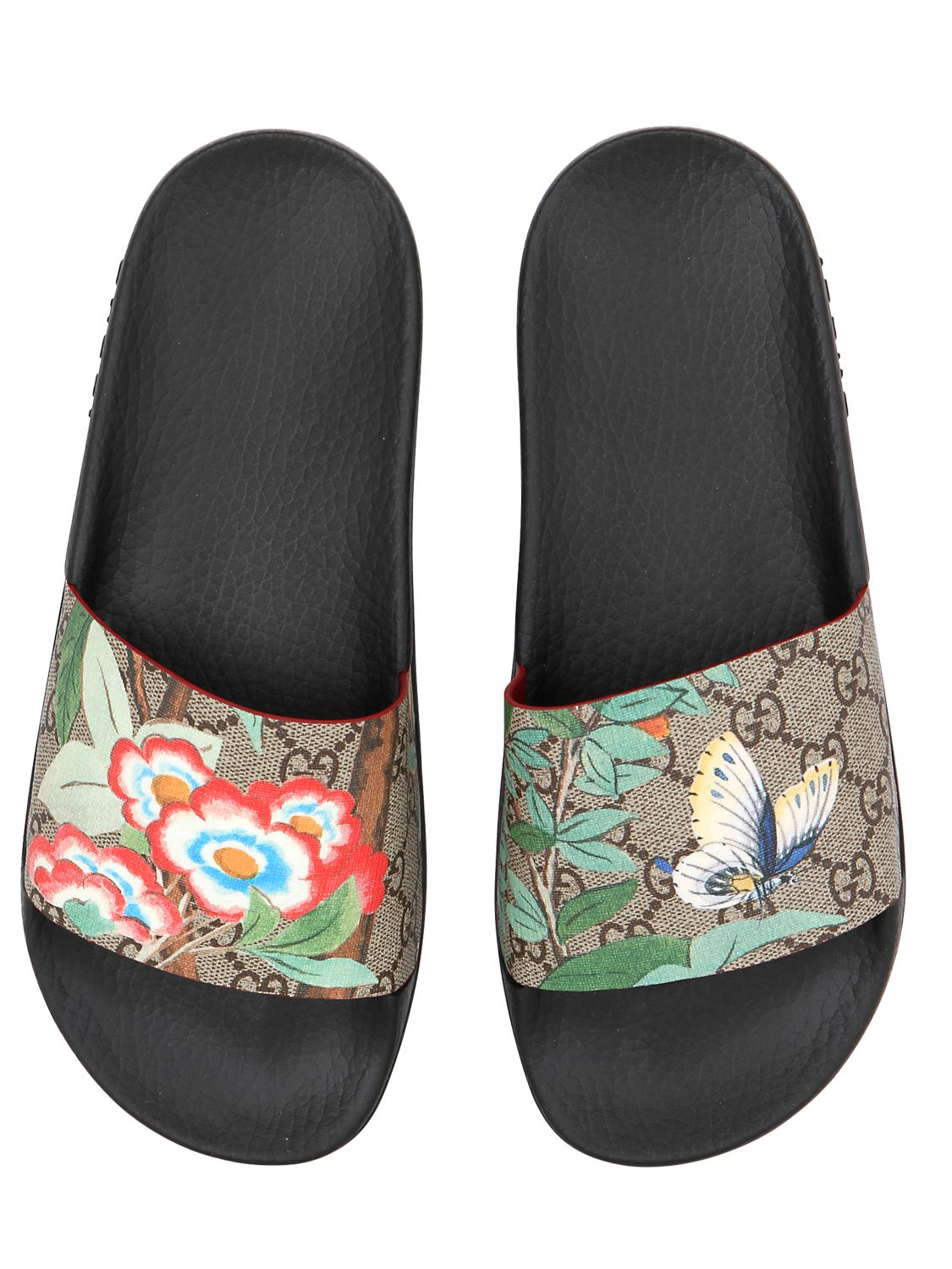 Gucci 20mm Pursuit Gg Supreme Slide Sandals | Lyst