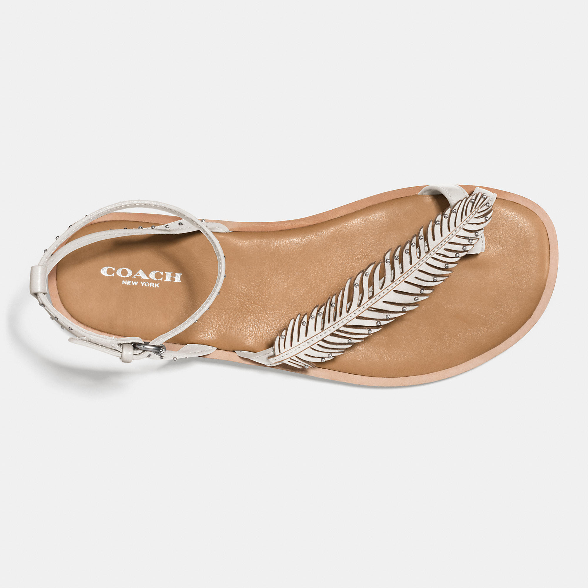Lyst Coach Beach Sandal In White Gallery