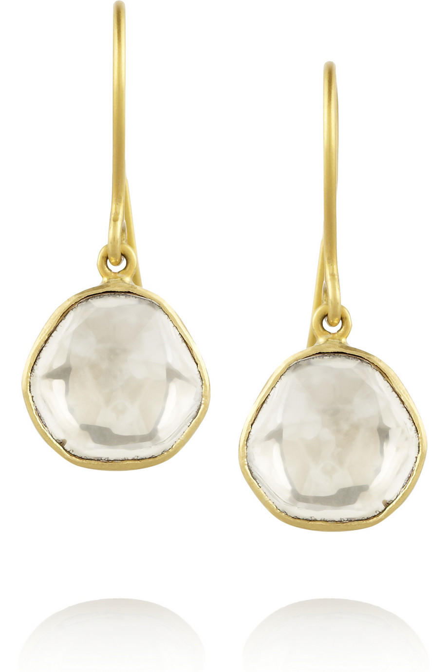 Lyst Pippa Small 18karat Gold Diamond Drop Earrings In Metallic Gallery