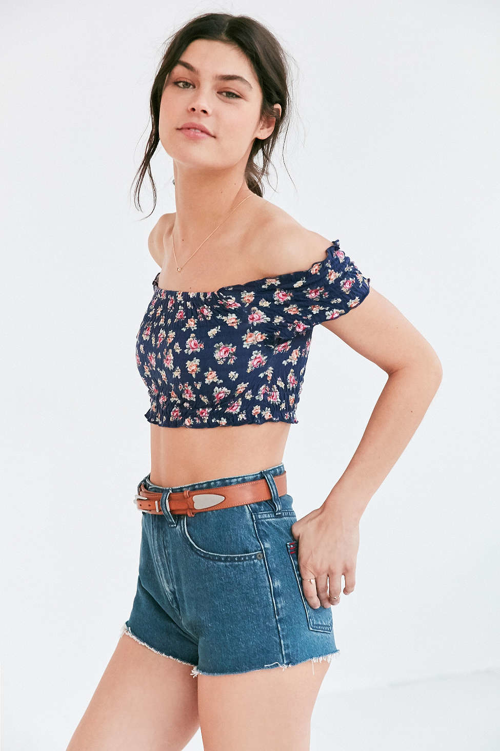 Out From Under Sienna Smocked Offtheshoulder Bra Top Lyst