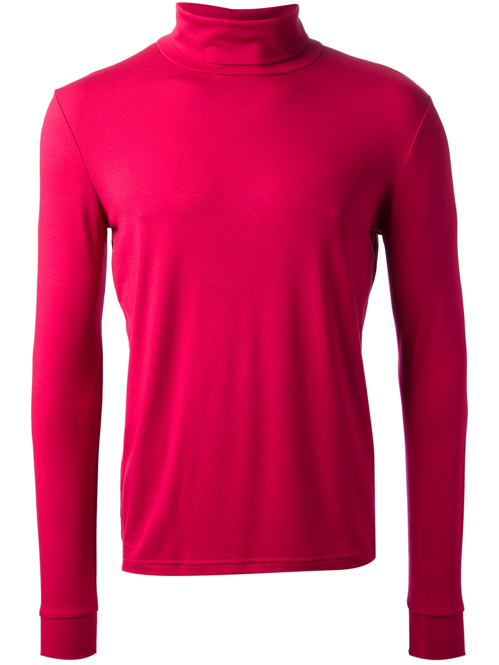 Lyst - Raf simons Turtleneck Top in Red for Men