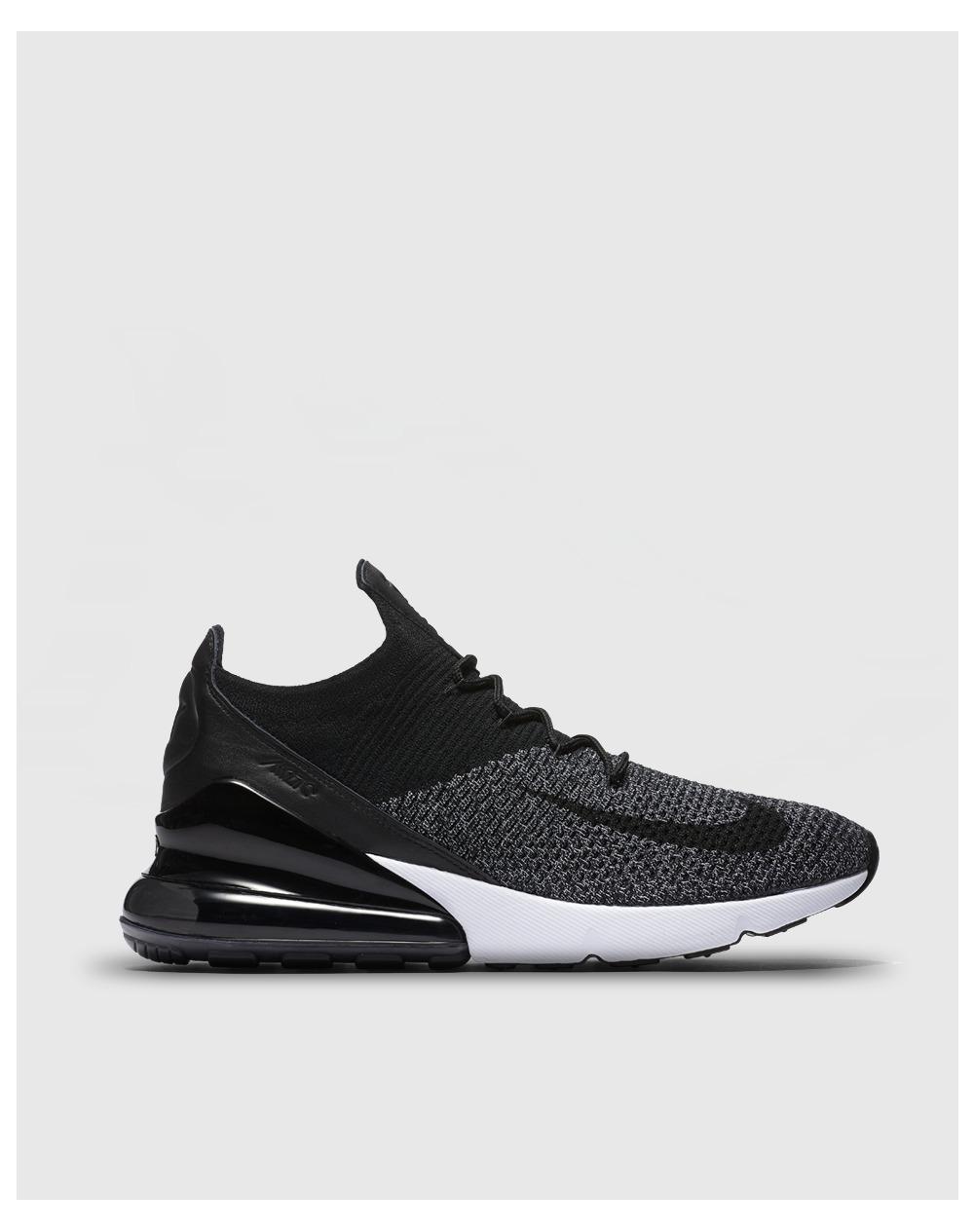Nike Air Max 270 Lx Flyknit Casual Trainers in Black for Men Nike Air Max 270 Lx Flyknit Casual Trainers in Black for Men