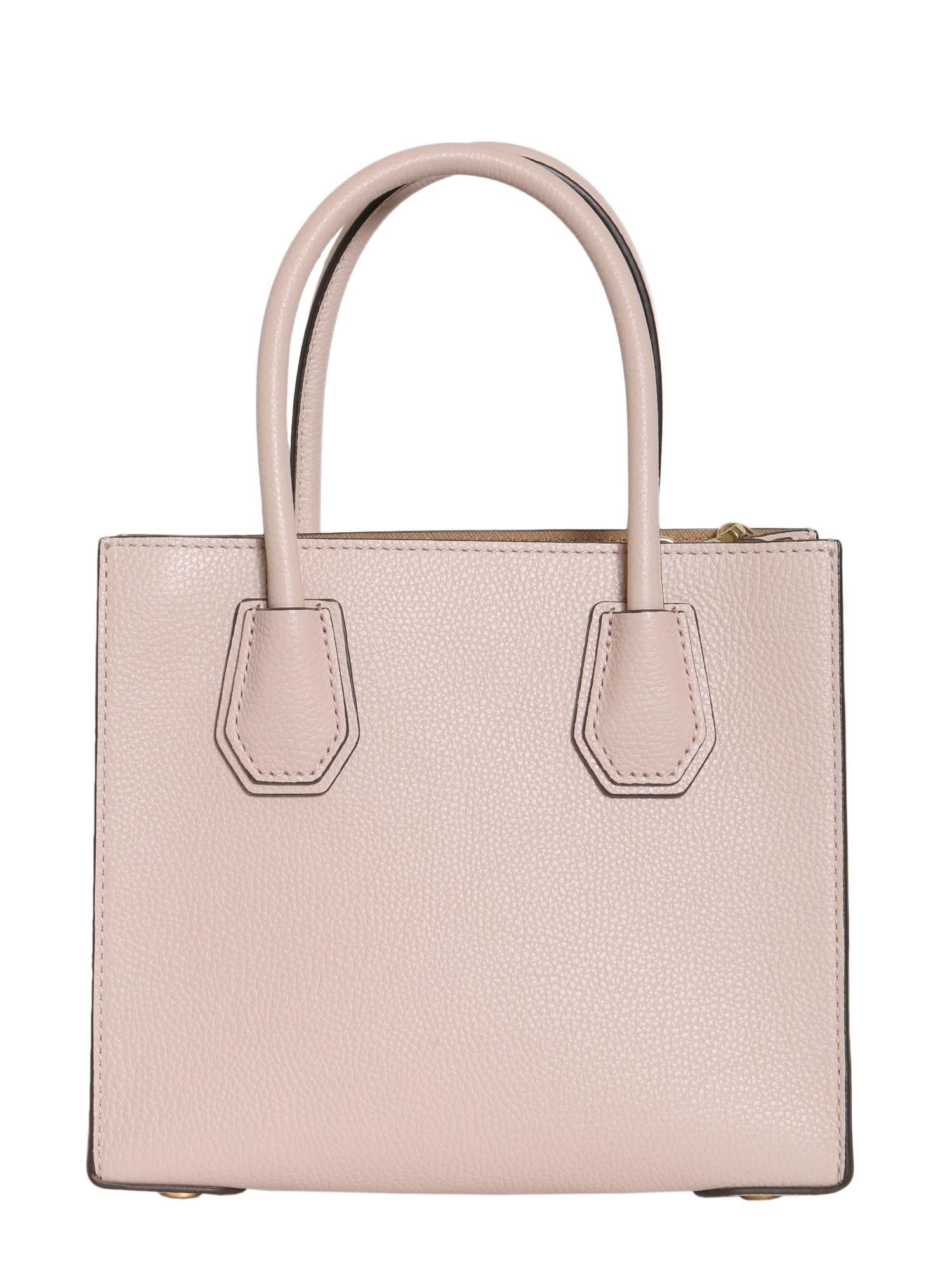 womens pink messenger medium mercer in pelle martellata