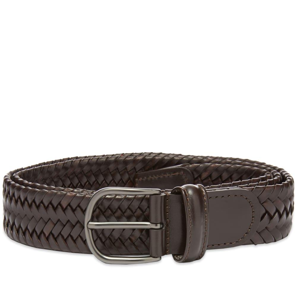 Andersons Anderson's Stretch Woven Leather Belt in Brown ...