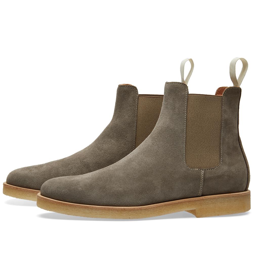 Lyst - Common Projects Chelsea Boot Suede in Gray for Men