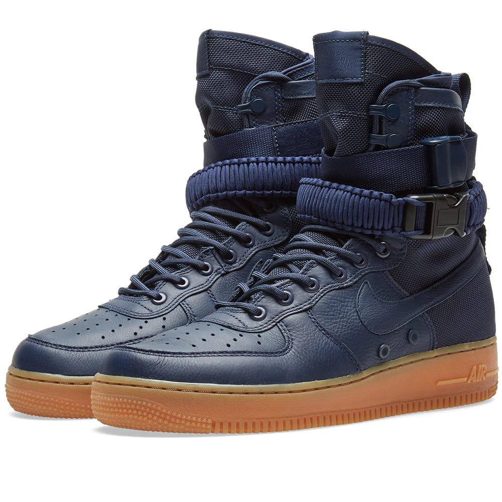 Lyst Nike Sf Air Force 1 Boot in Blue for Men