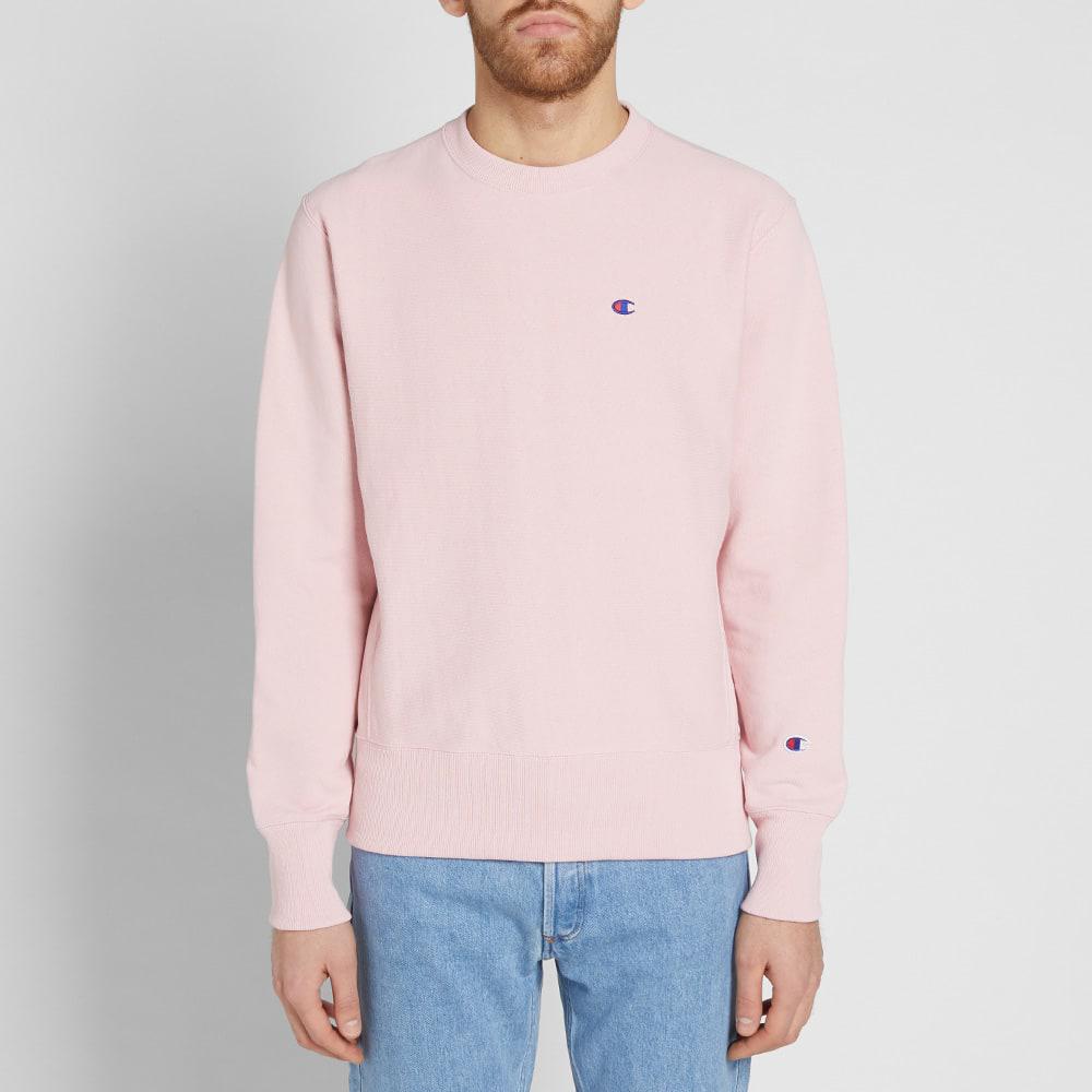 Lyst - Champion Classic Crew Sweat in Pink for Men