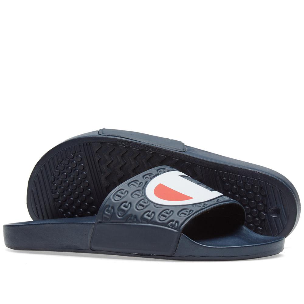 light blue champion slides