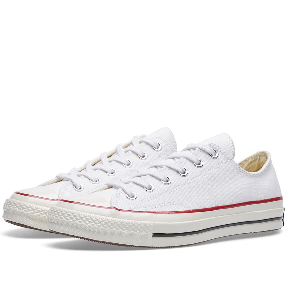 white low cut chuck taylors