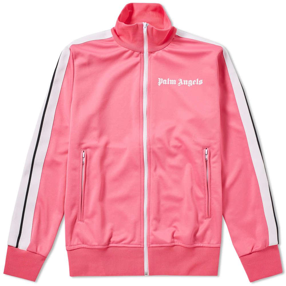 Palm angels Classic Track Jacket in Pink for Men | Lyst