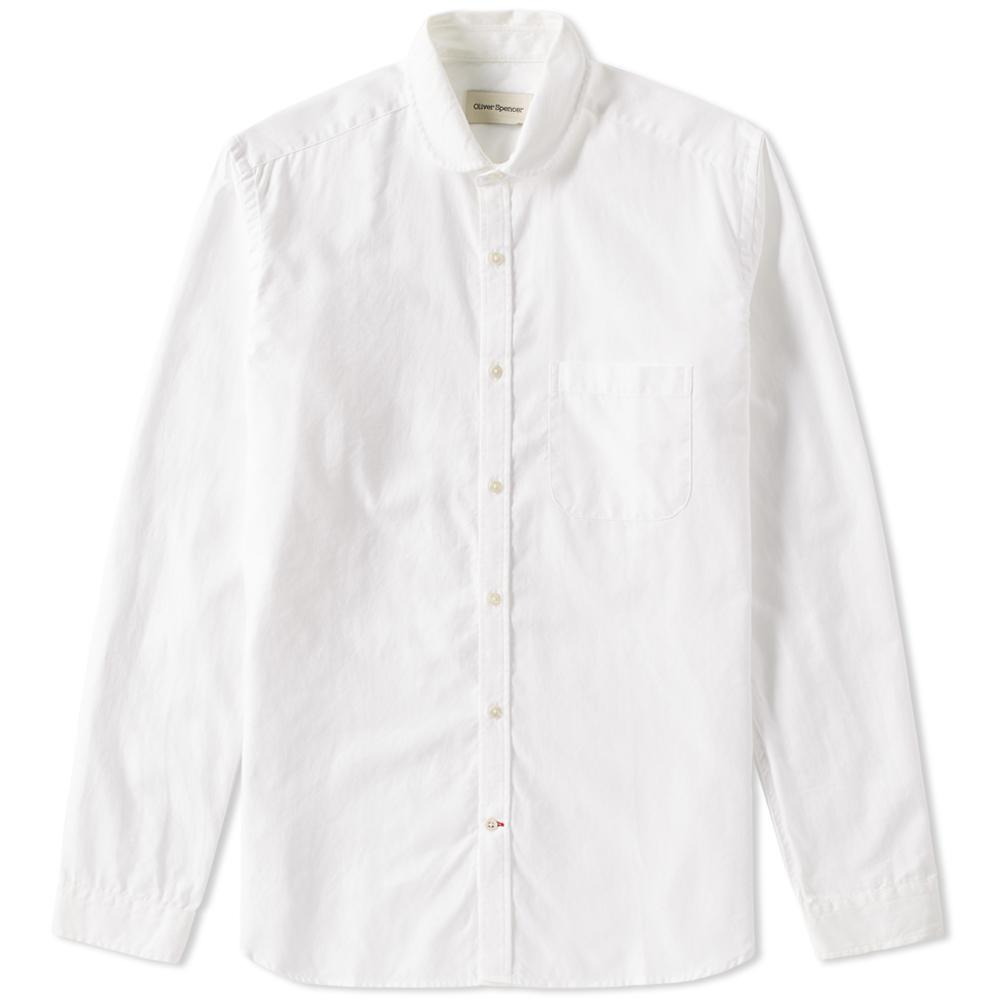 Lyst - Oliver Spencer Eton Collar Shirt in White for Men