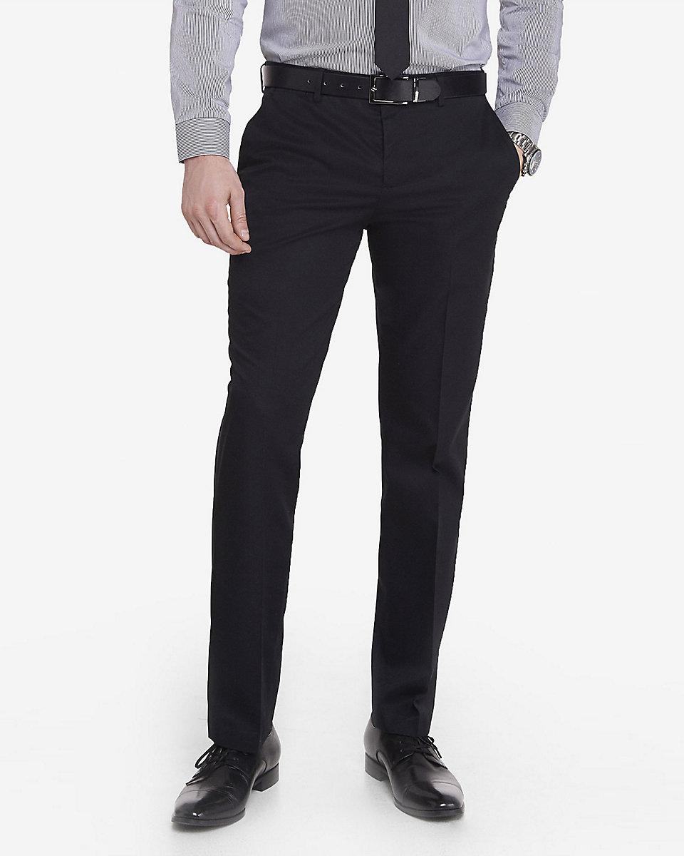 Express Slim Photographer Non-iron Dress Pant in Black for Men | Lyst