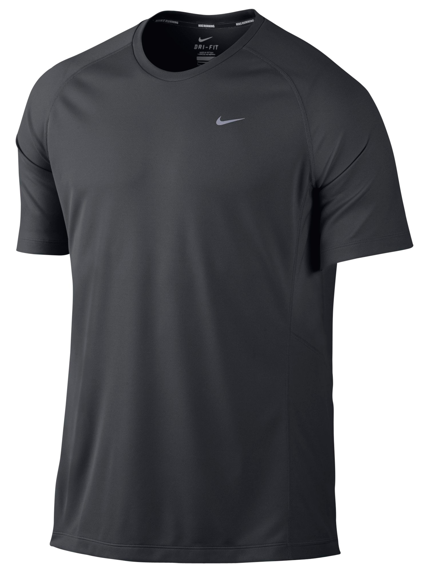 Nike Miler Crew Neck Short Sleeve T-Shirt in Gray for Men | Lyst
