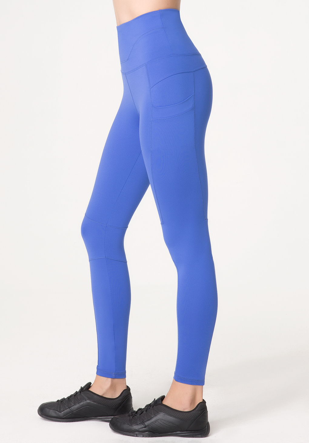 Bebe High-Waist Workout Leggings in Blue | Lyst