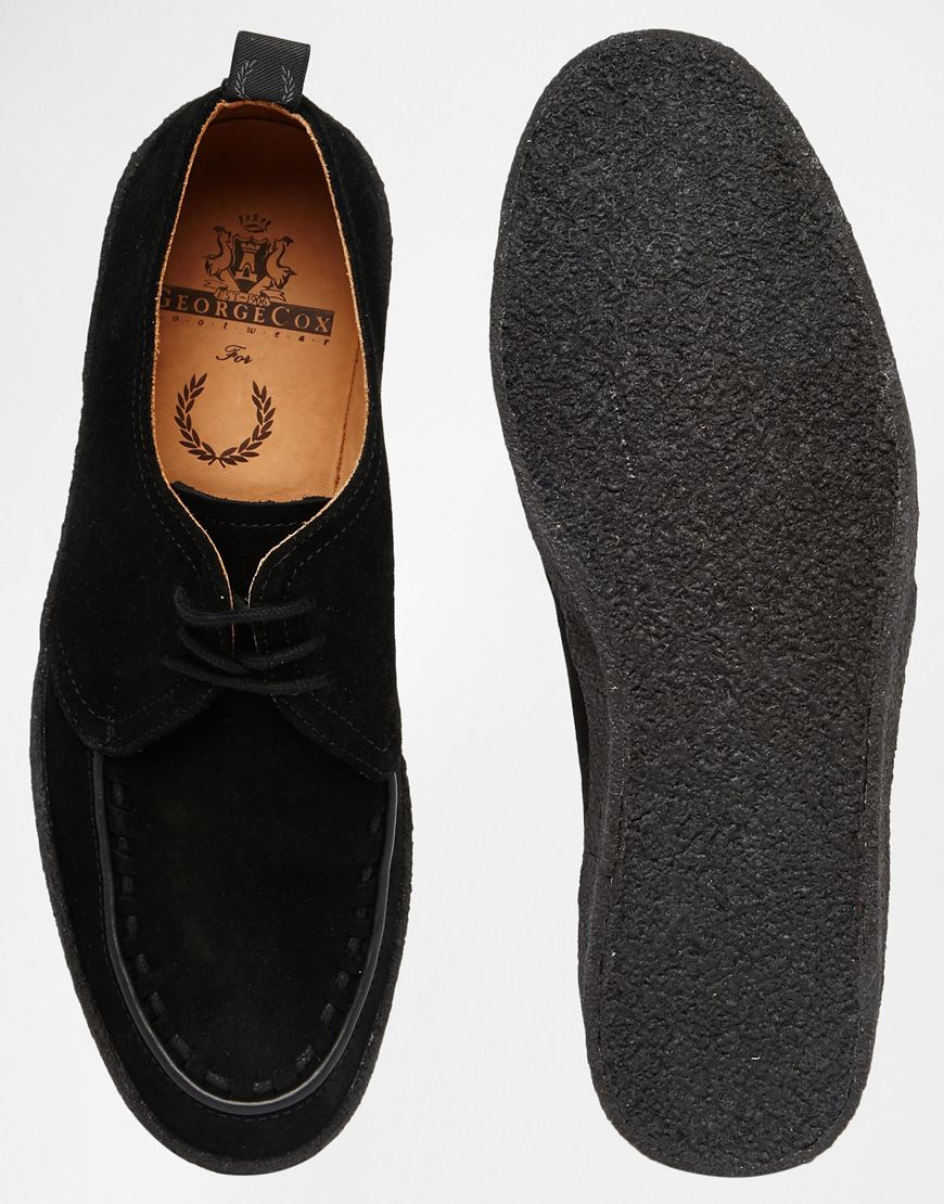 fred perry x george cox creeper leather