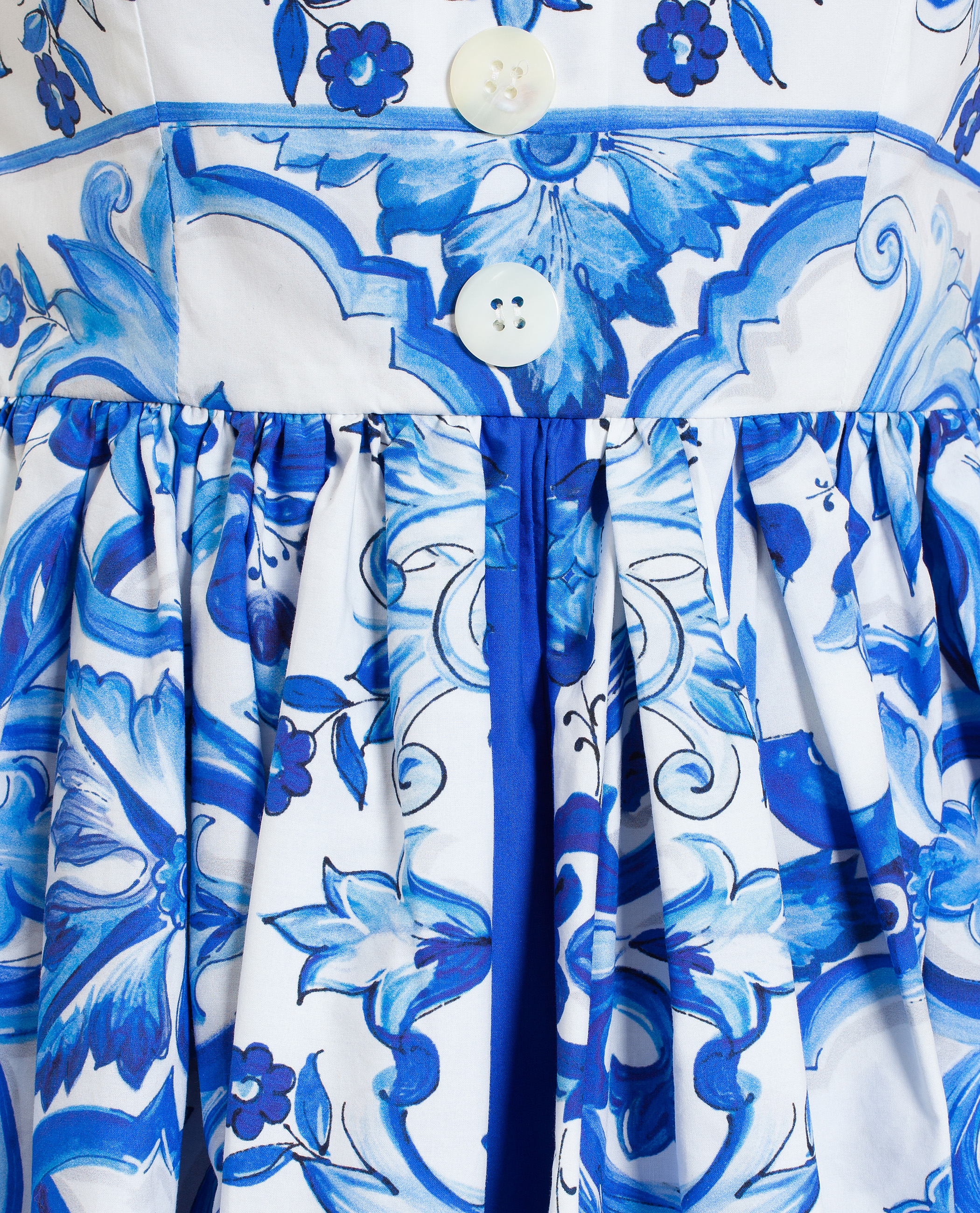 Dolce & gabbana 'Majolica' Dress in Blue | Lyst