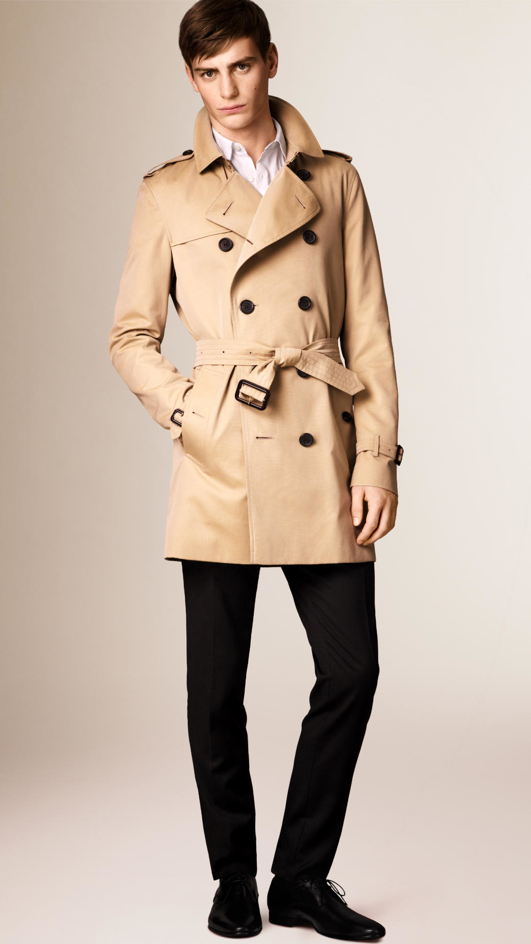 Lyst - Burberry The Kensington - Mid-length Heritage Trench Coat in ...