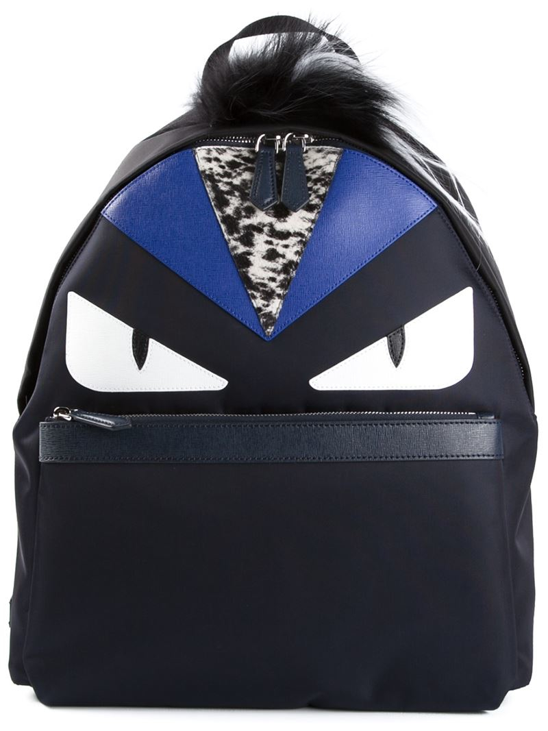 Fendi 'bag Bugs' Backpack in Blue for Men | Lyst